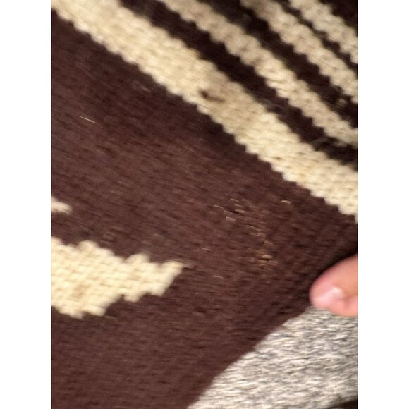 Vintage Full Zip Knit Thunderbird Sweater Brown - Picture 5 of 8